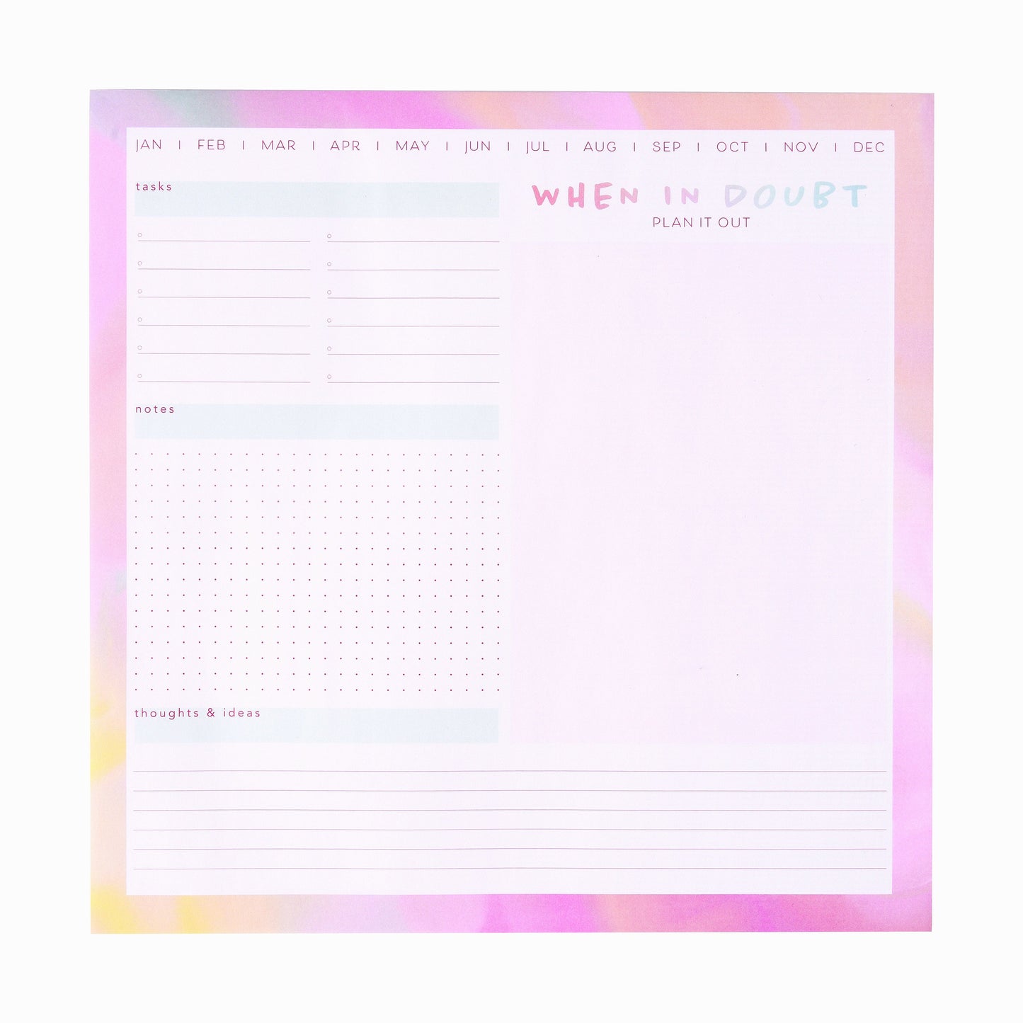 Watercolor Smart Deck Desktop Calendar Gartner Studios 92590