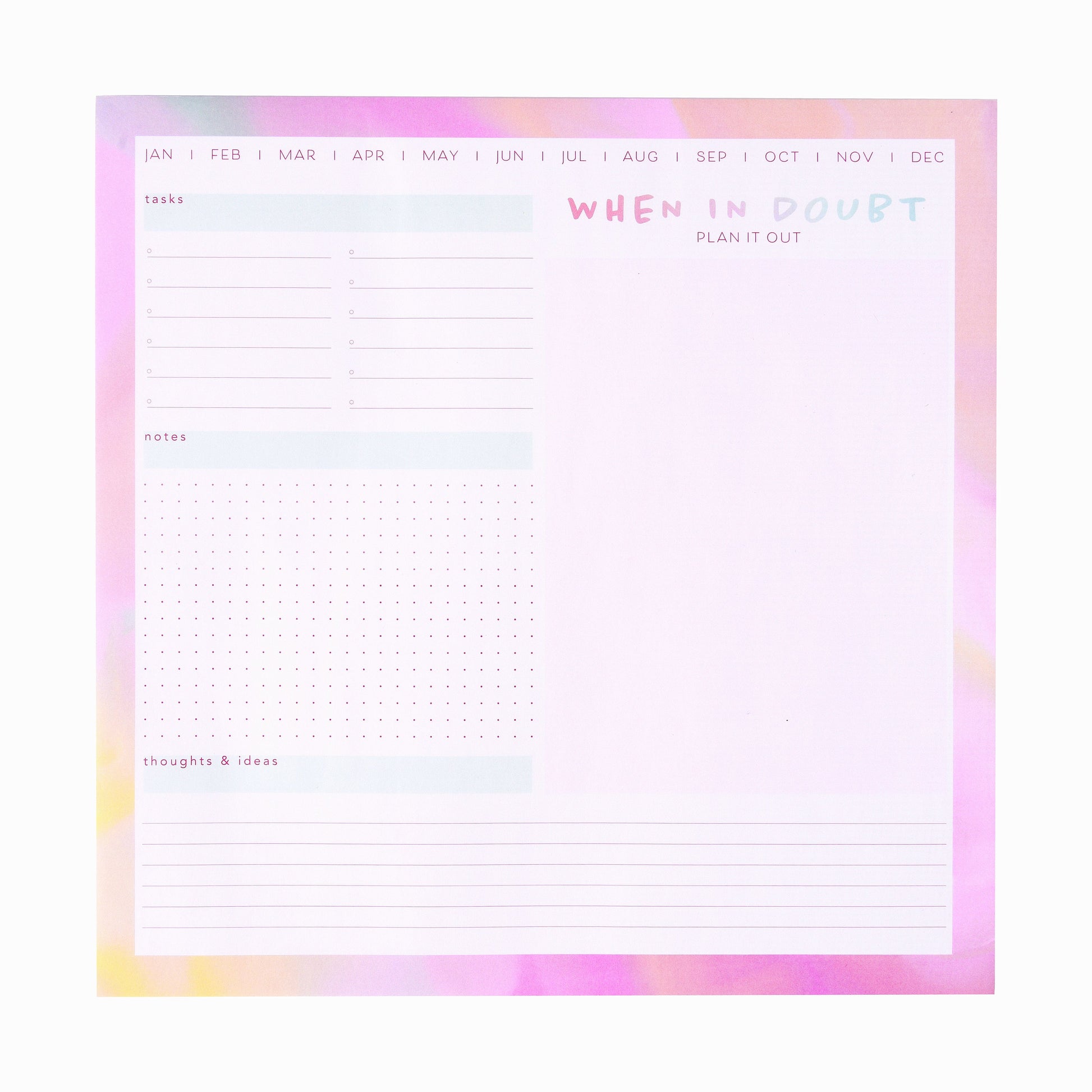 Watercolor Smart Deck Desktop Calendar Gartner Studios 92590