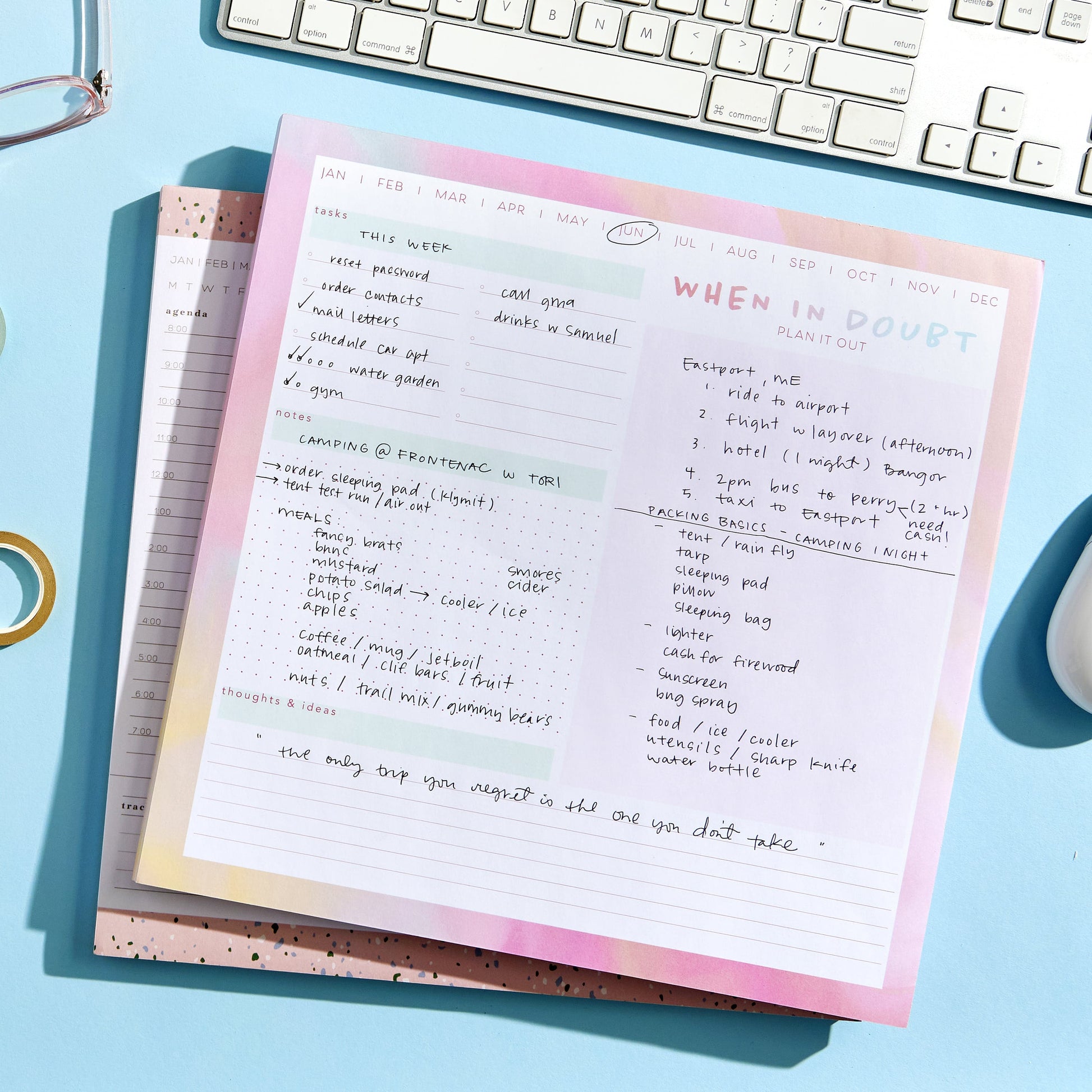 Watercolor Smart Deck Desktop Calendar Gartner Studios 92590