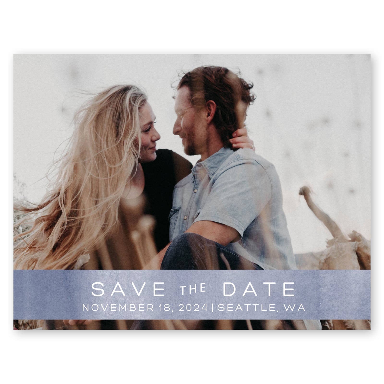 Watercolor Stripes Save The Date Deep Blue Gartner Studios Save The Dates 96037