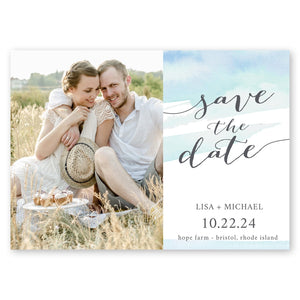 Watercolor Wash Save The Date Blue Gartner Studios Save The Dates 96044