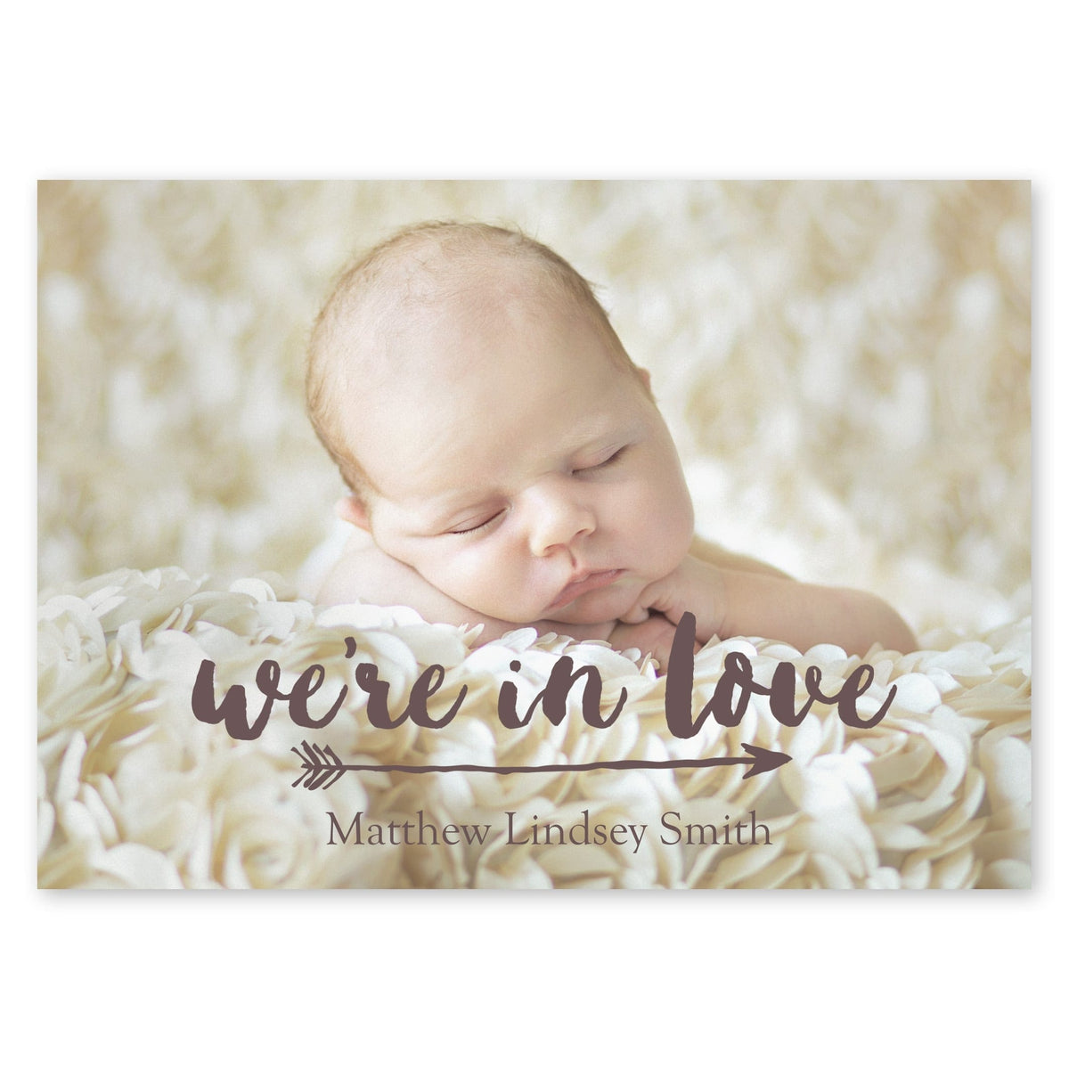 We&#39;re In Love Baby Announcement Kraft Gartner Studios Baby Announcement
