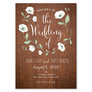 Wedding Flowers Wedding Invitation Chocolate Gartner Studios Wedding Invitation 10538