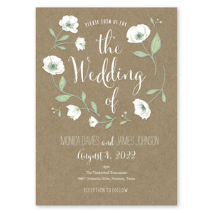 Wedding Flowers Wedding Invitation Kraft Gartner Studios Wedding Invitation 10538