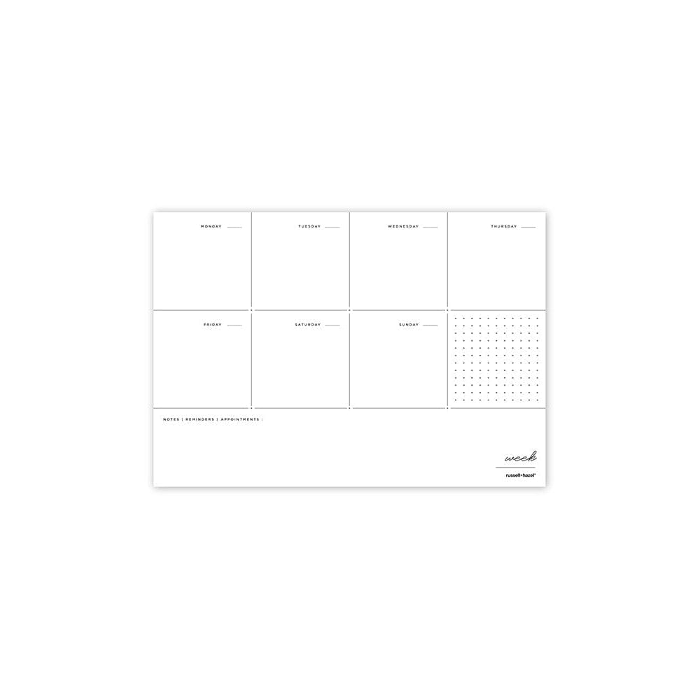 Weekly Planner Notepad russell+hazel Notepad 27616