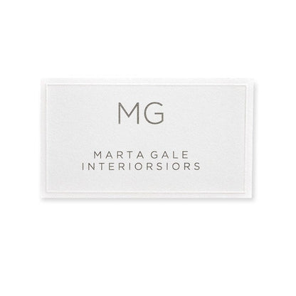 White Embossed Printable Business Cards Gartner Studios Business Cards 78494