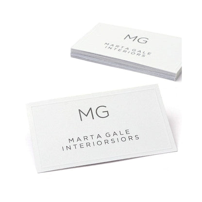 White Embossed Printable Business Cards Gartner Studios Business Cards 78494