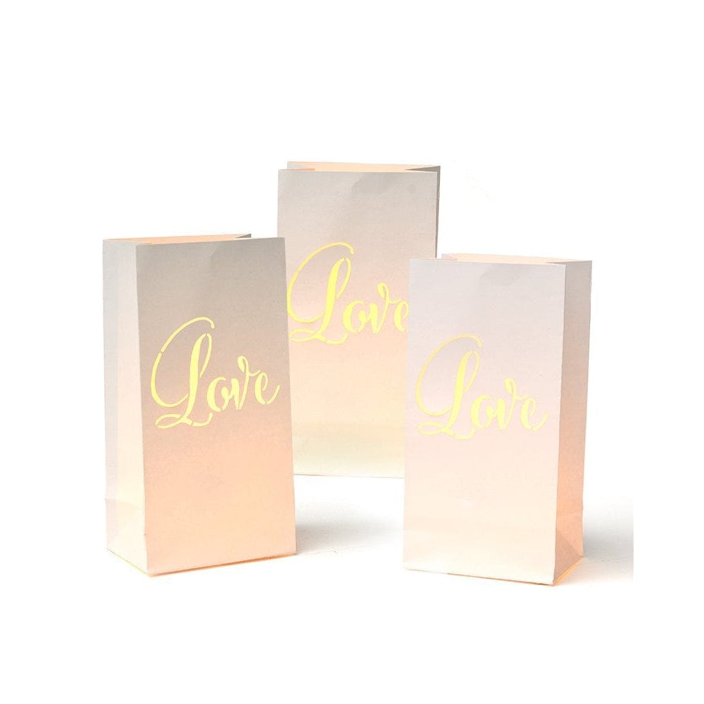 White Love Paper Lanterns Gartner Studios Decorations 25610