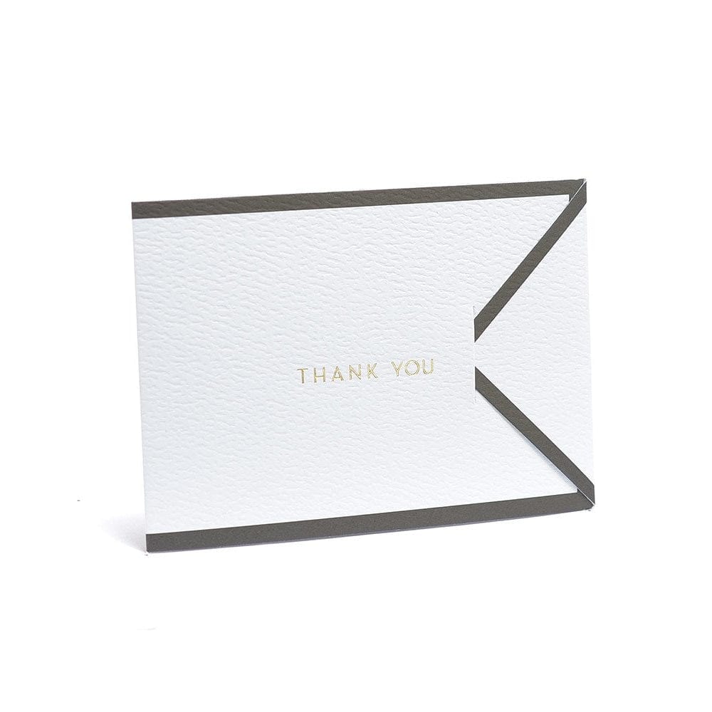 White With Black Border Tri-Fold Thank You Cards Gartner Studios Cards - Thank You 14131