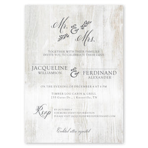 White Wood Wedding Invitation Blush Gartner Studios Wedding Invitation 96952