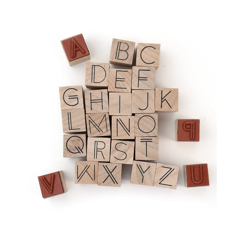 Sculpd Alphabet Letter Stamps for Air-Dry Clay