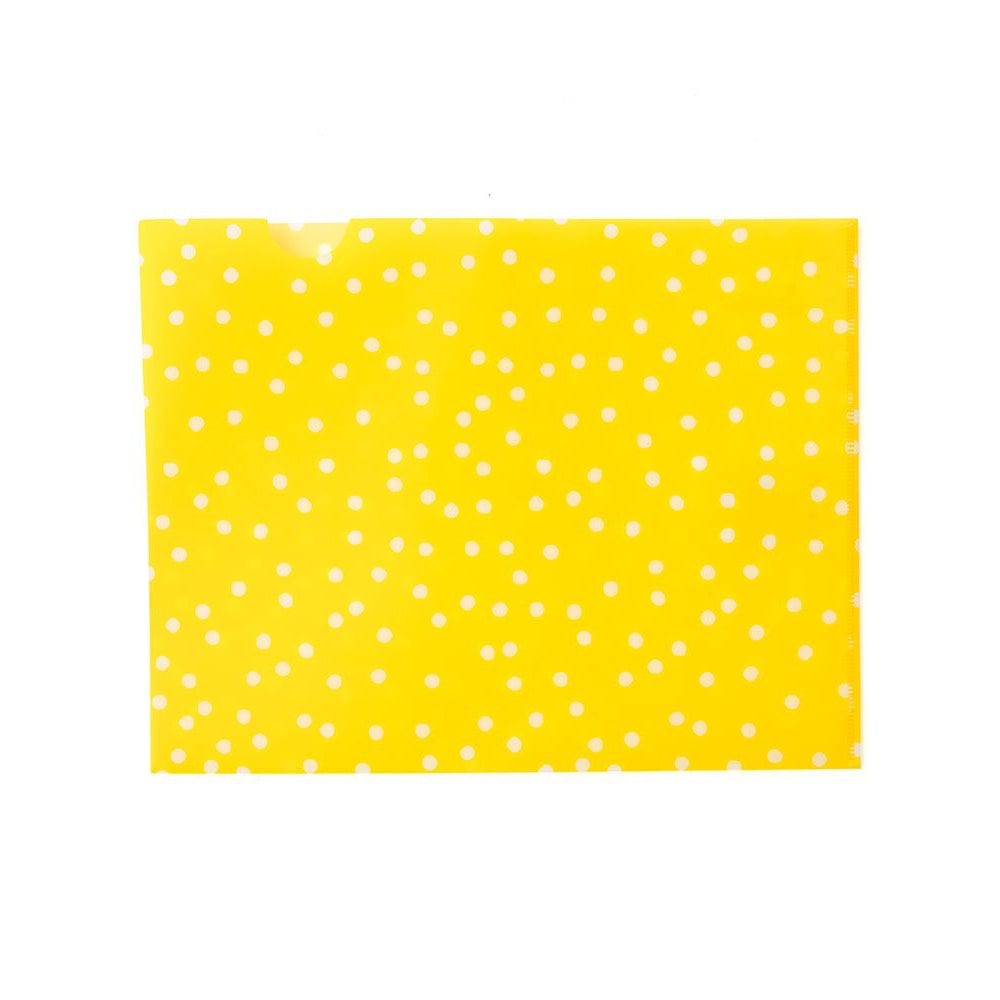 Yellow &amp; White Dots Sleeve Folder Gartner Studios File Folders 73942
