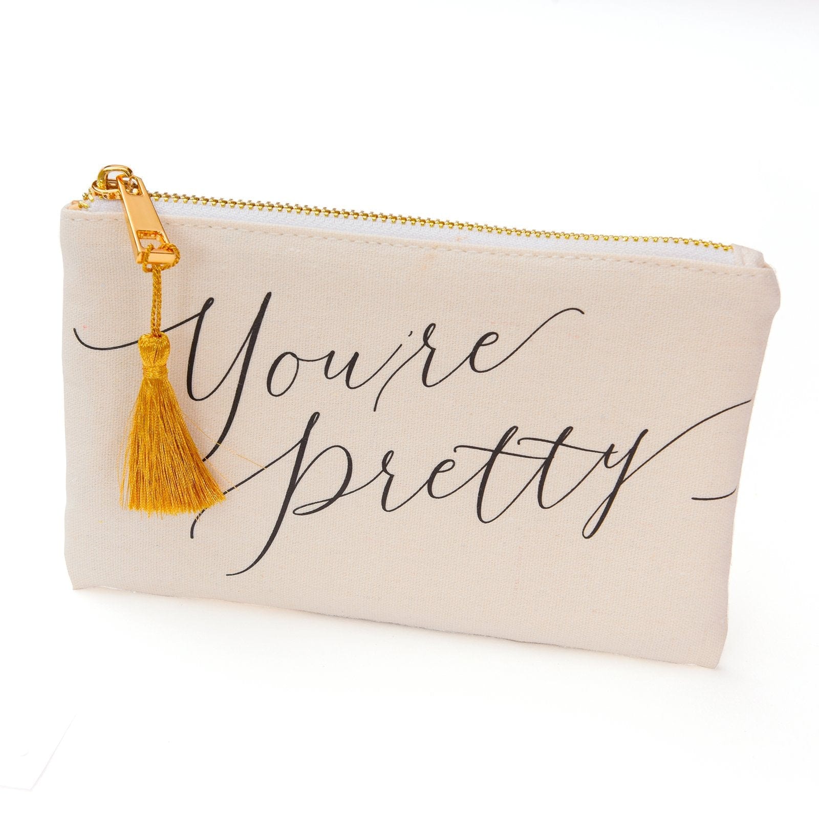 You're Pretty' Makeup Bag  Style Me Pretty - Gartner Studios