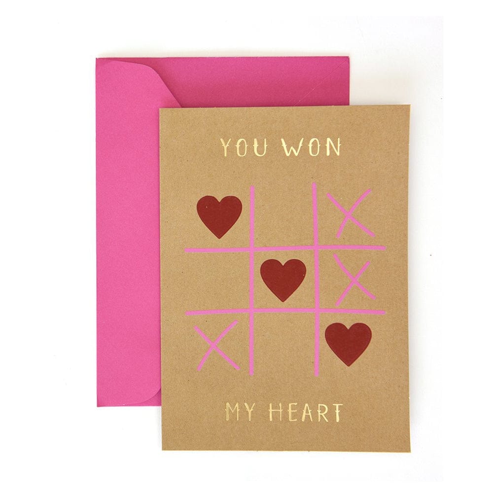You Won My Heart' Valentine's Day Card With Gold Foil Gartner Studios Cards - Valentine's Day 39622